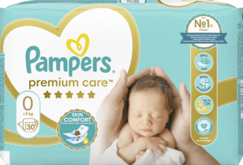 ROSS-182626_main-1-2.png PAMPERS Premium Care pieluchy 0 New Baby do 3 kg 30 szt