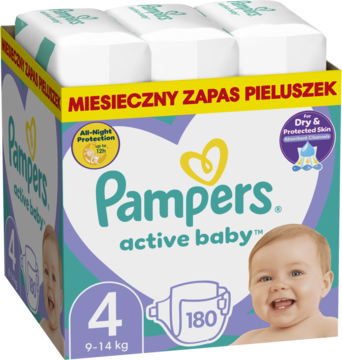 ROSS-2092299_main-1-1.png PAMPERS Active Baby pieluchy 9 14kg rozmiar 4 180 szt