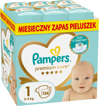 ROSS-2094868_main-1-2.png PAMPERS Premium Care pieluchy 2 5kg rozmiar 1 156 szt