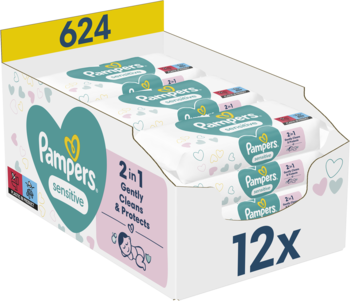 ROSS-2095595_main-1-2.png PAMPERS Sensitive chusteczki nawilzane dla dzieci 12x52 szt