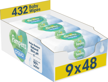 ROSS-2096477_main-1-1.png PAMPERS Harmonie Aqua chusteczki nawilzane 9x48 szt