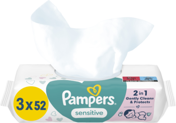 ROSS-317312_main-1-1.png PAMPERS Sensitive chusteczki nawilzane dla dzieci 3x52 szt
