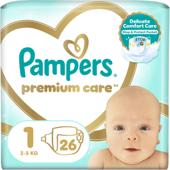 ROSS-317646_main-1-2.png PAMPERS Premium Care pieluchy rozm1 2 5kg 26 szt