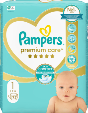 ROSS-317647_main-1-2.png PAMPERS Premium Care pieluchy rozm1 2 5kg 72 szt