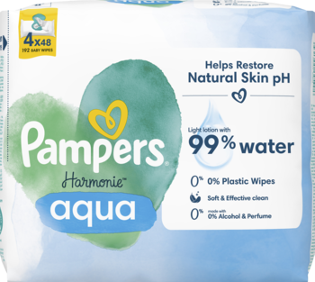 ROSS-420715_main-1-1.png PAMPERS Harmonie Aqua chusteczki nawilzane 4x48 szt